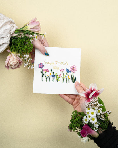 Quilled Mother's Day Wildflowers Greeting Card