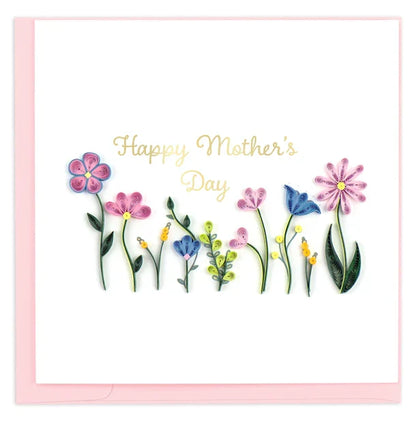 Quilled Mother's Day Wildflowers Greeting Card