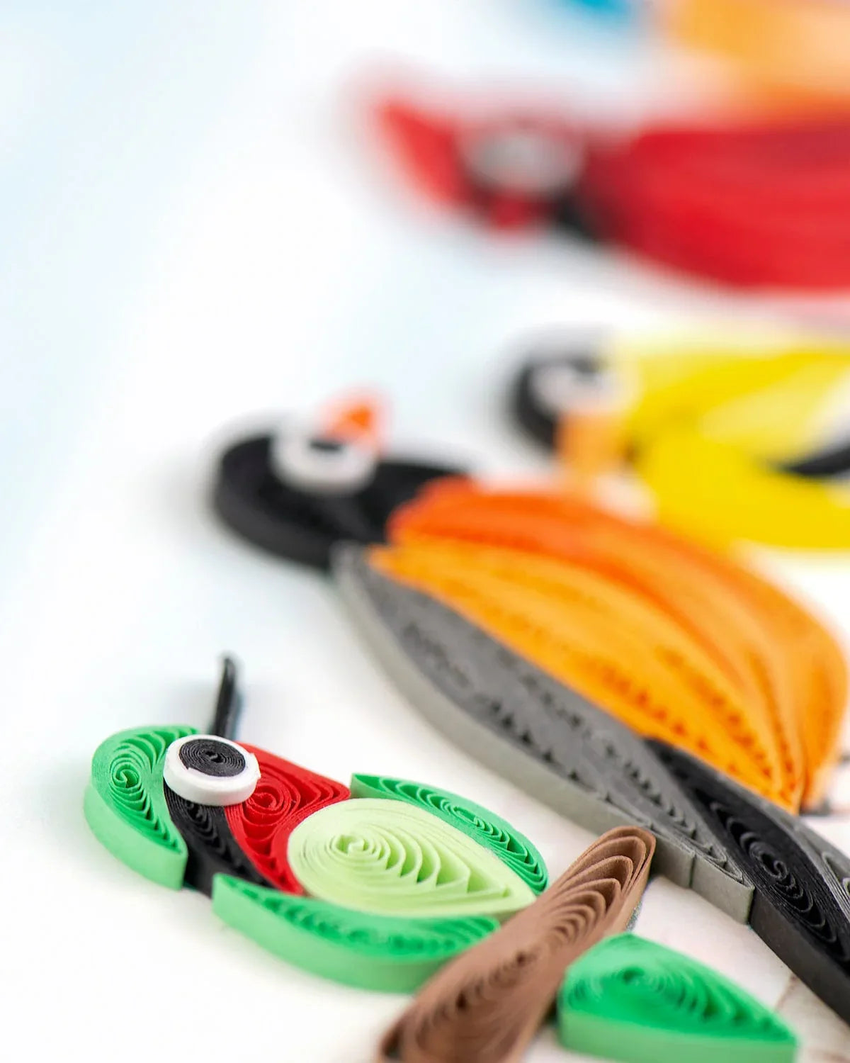 Quilled Songbirds Greeting Card