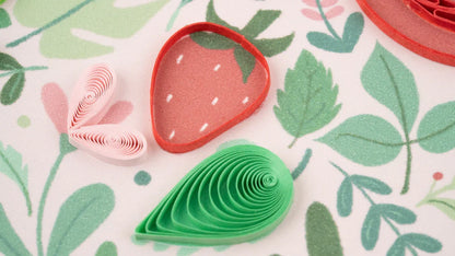 Quilled Strawberry MOM Greeting Card
