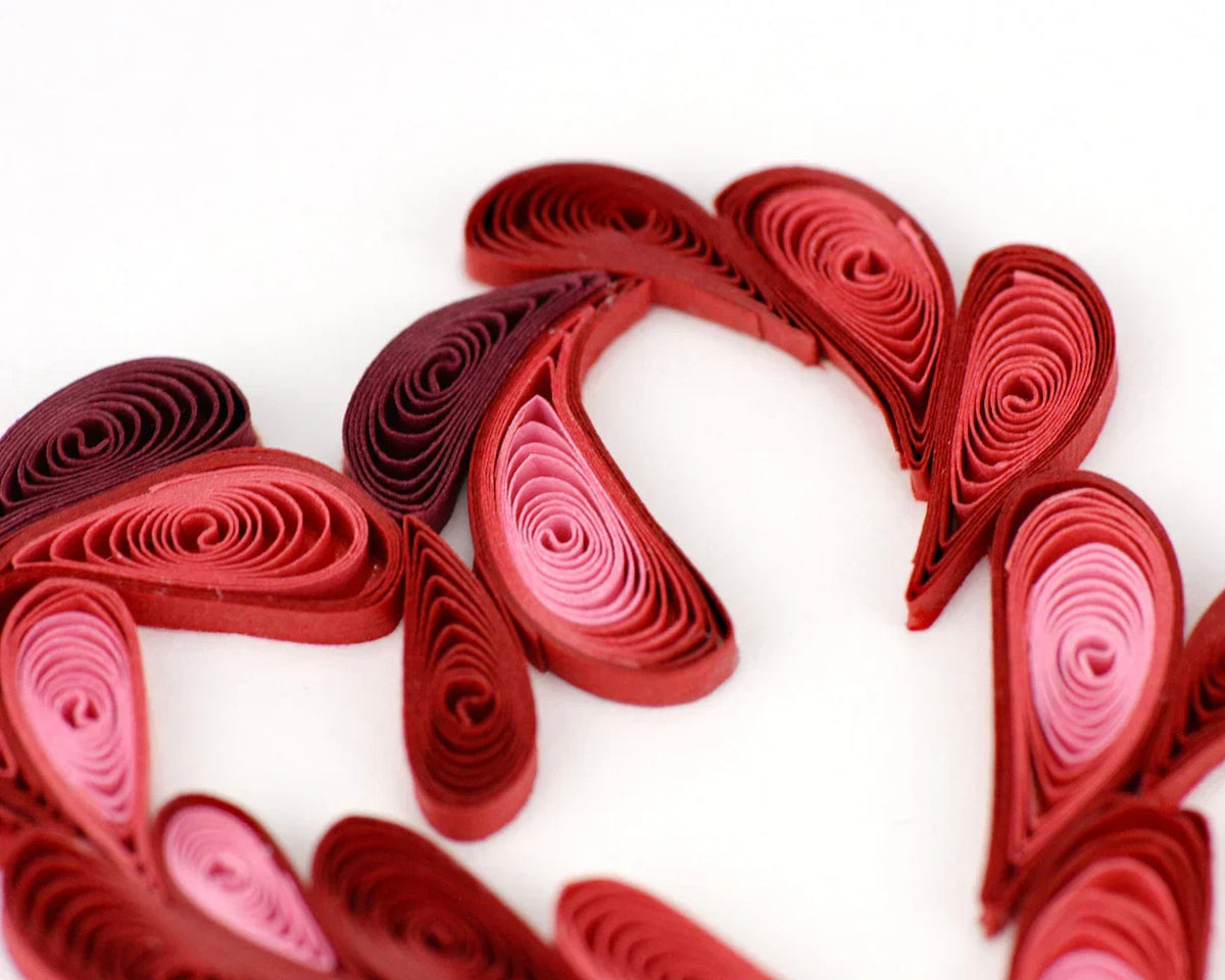 Quilled Toast to Love Greeting Card