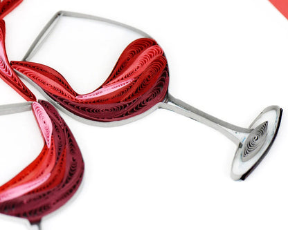 Quilled Toast to Love Greeting Card