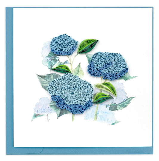 Quilled Wild Hydrangea Greeting Card