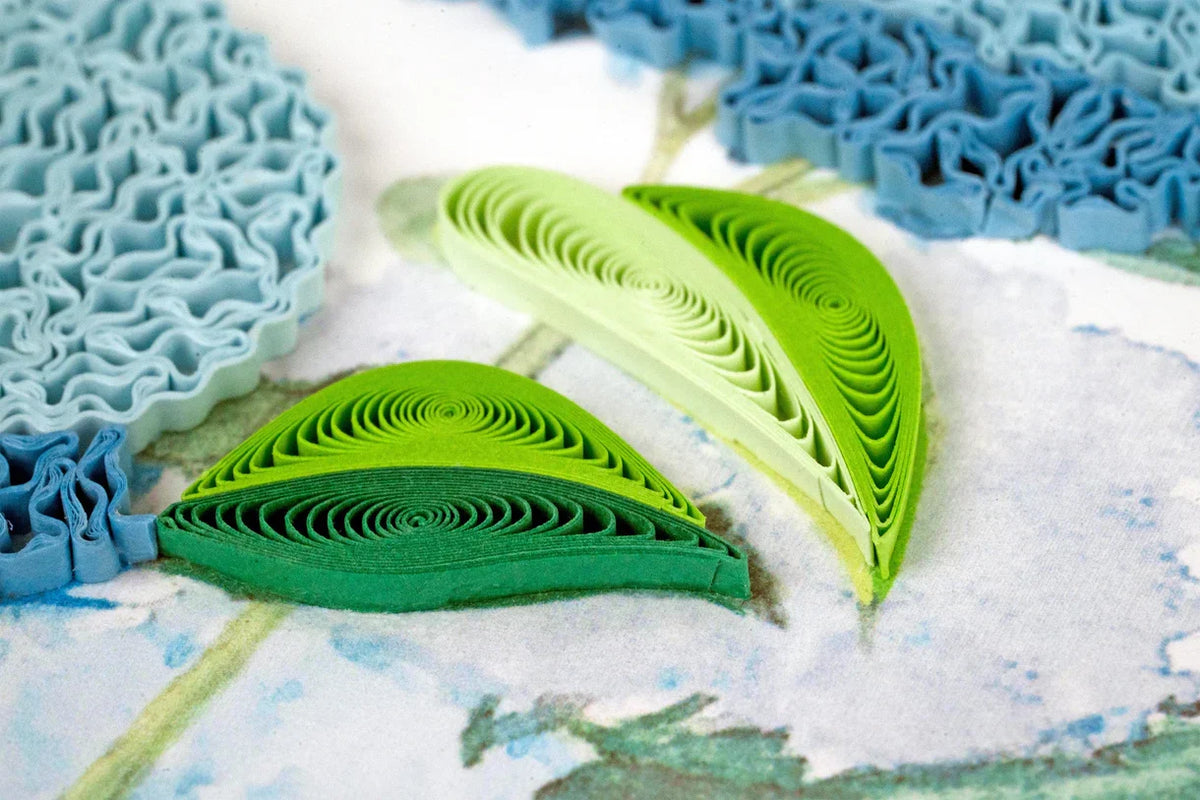Quilled Wild Hydrangea Greeting Card
