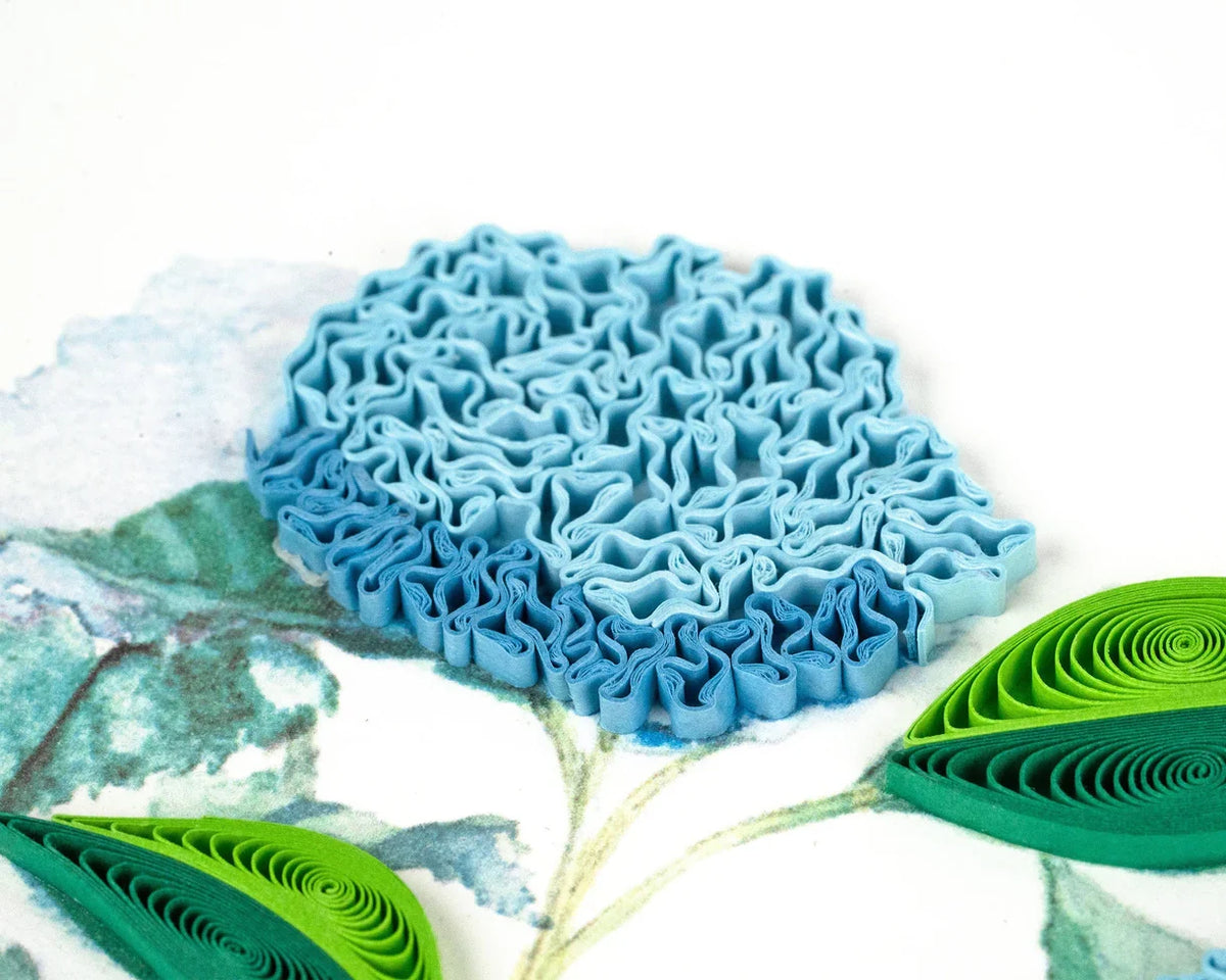 Quilled Wild Hydrangea Greeting Card