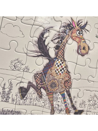 Horse Puzzle Card
