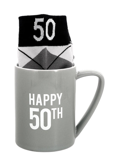 Happy 50th Mug & Sock Set
