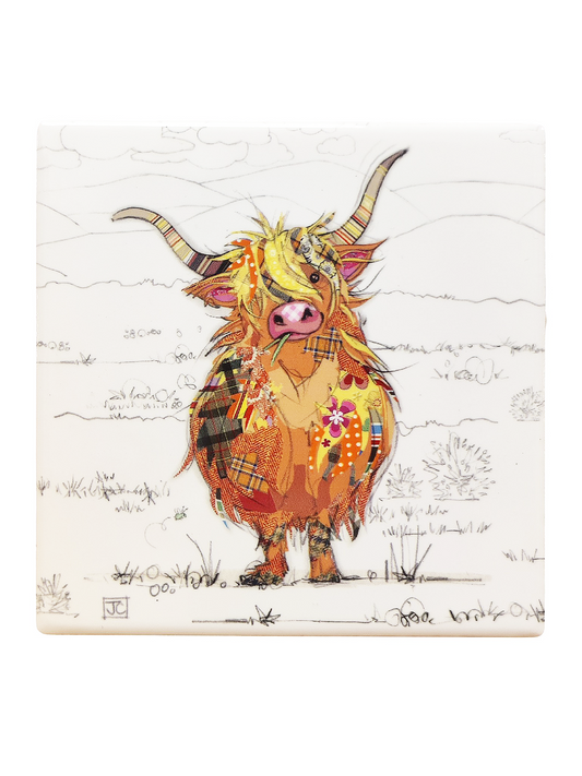 Highland Cow Coaster