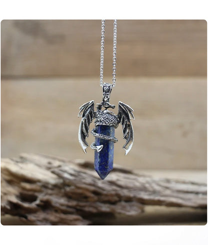 Lapis Luzuli Dragon Necklace