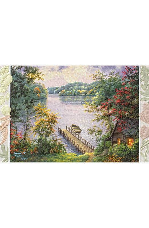 PP Get Well Card Cabin by the Lake