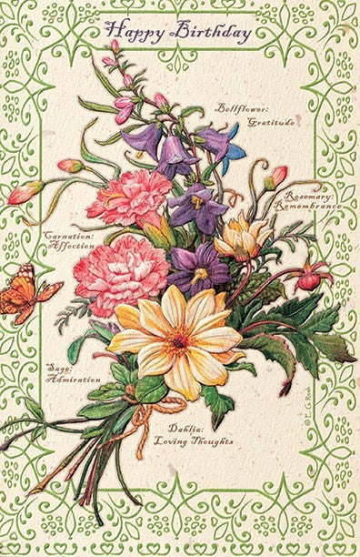 PP Birthday Card Scented Garden