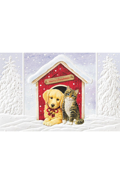 PP Christmas Card Doghouse Duo