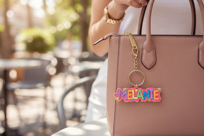 Colourful Name Keychain Melanie