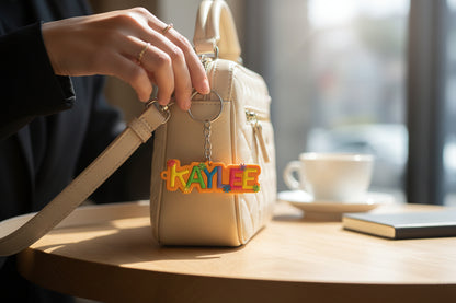 Colourful Name Keychain Kaylee (Orange)