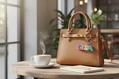 Colourful Name Keychain Lisa