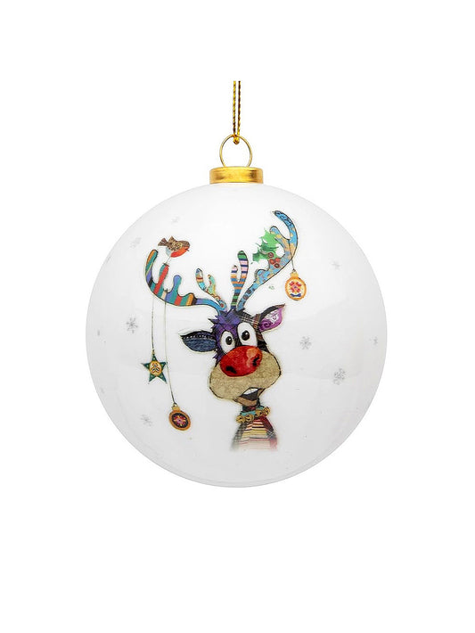 Reindeer Bauble Ornament