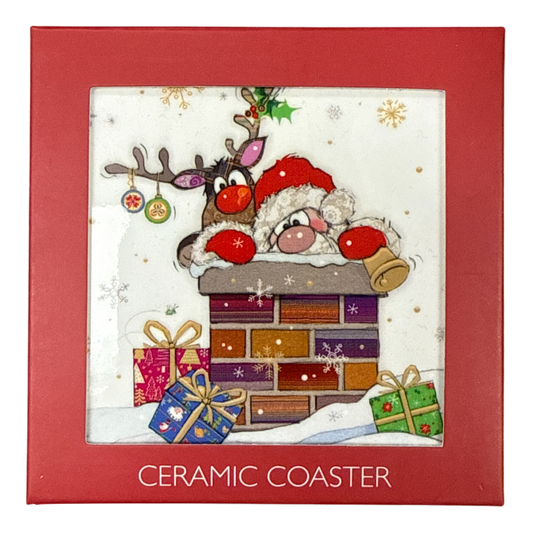 Bug Art Santa Roof Coaster
