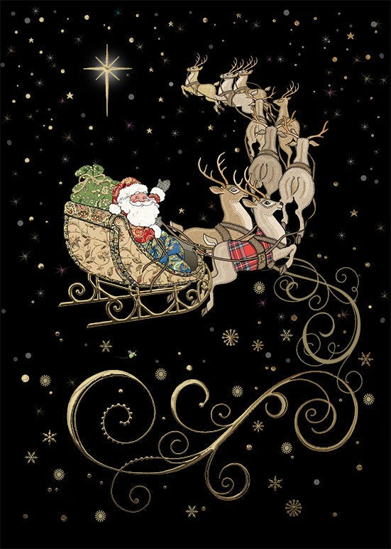 Bug Art Santa's Team Card