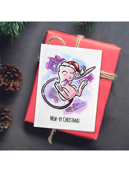 Pokémon Mew Christmas Card