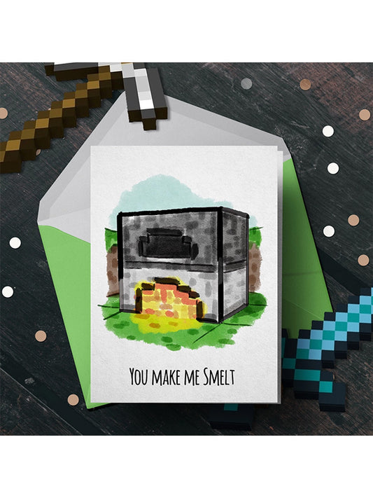 Minecraft Valentines Card