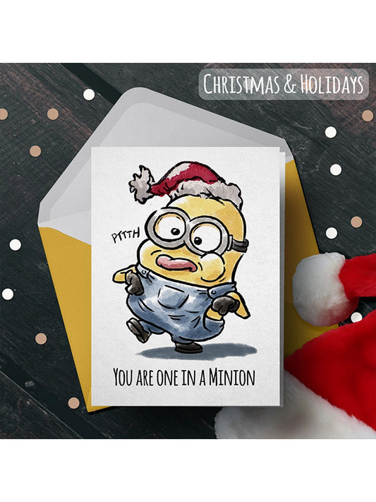 Minion Christmas Card