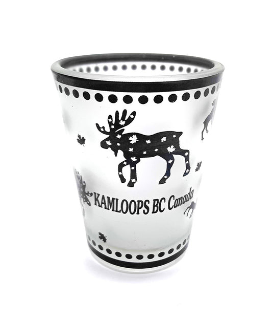 Kamloops Shot Glass Moose