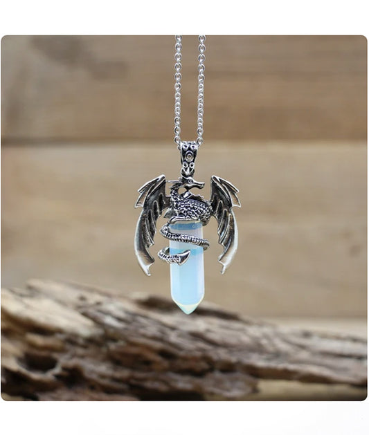 Opalite Dragon Necklace