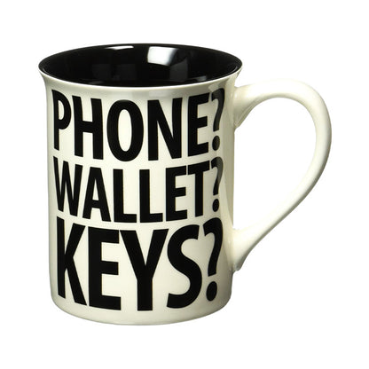 Phone Wallet Keys Mug