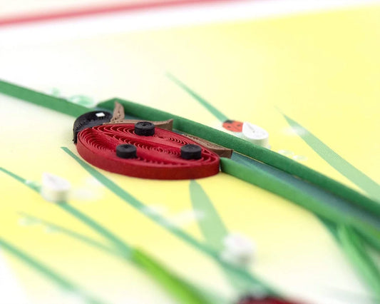 Quilled Ladybug Greeting Card