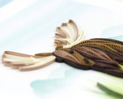 Quilled Moose Greeting Card