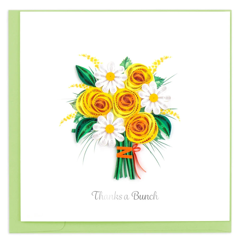 Quilled Card - Thanks a Bunch!