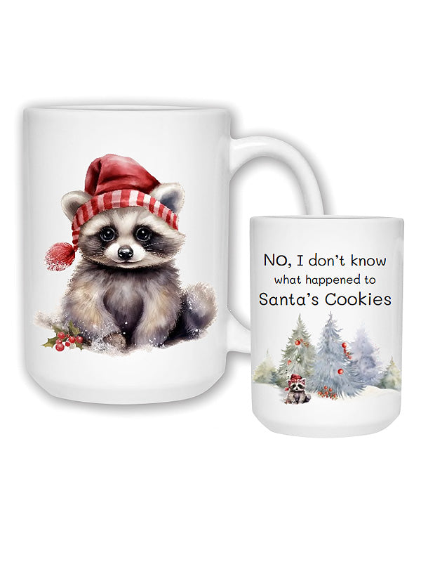 Christmas Raccoon Mug