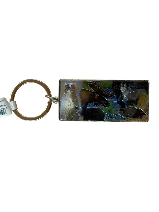 Canada Metal Keychain