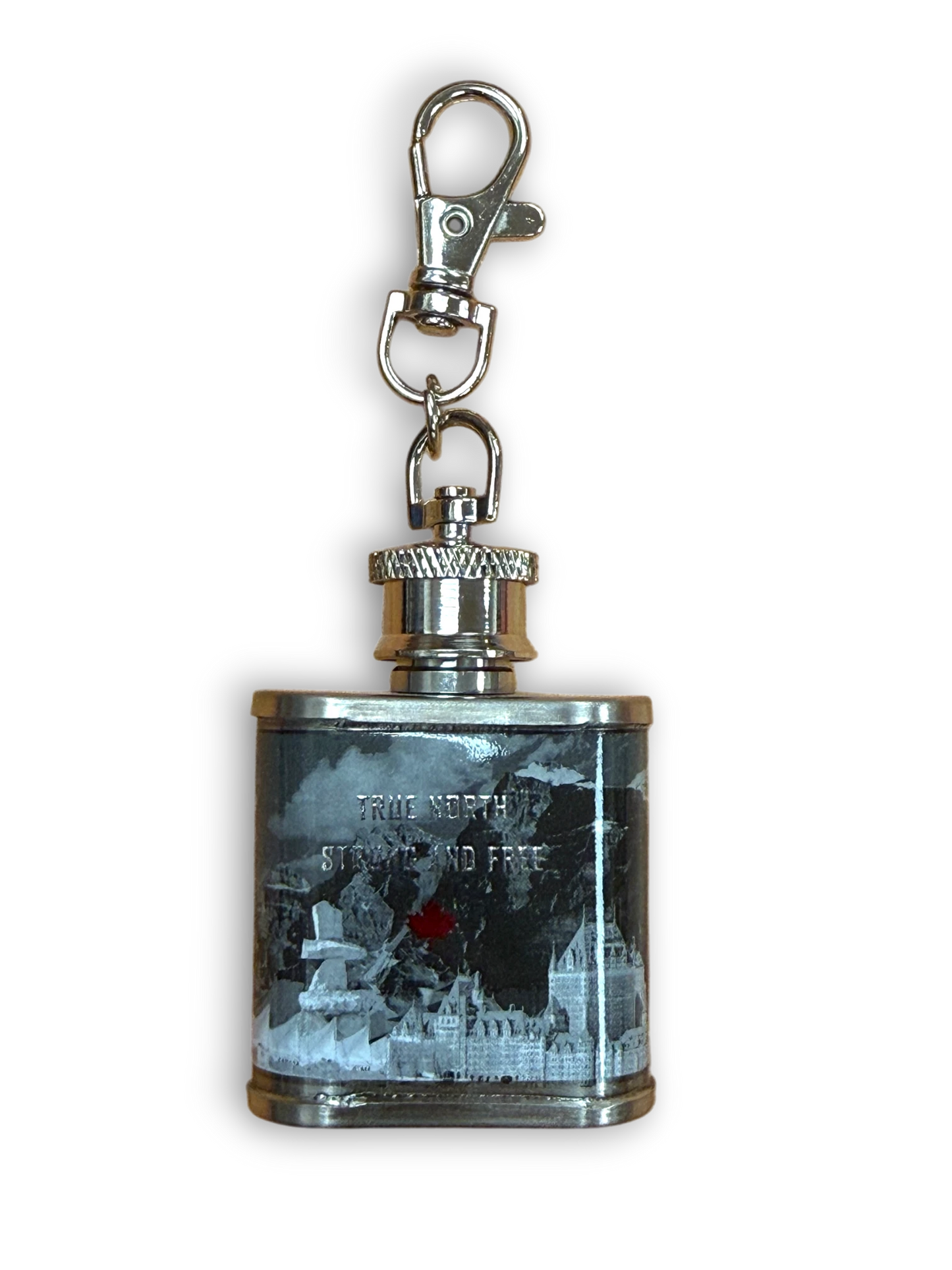 Canada Flask Keychain