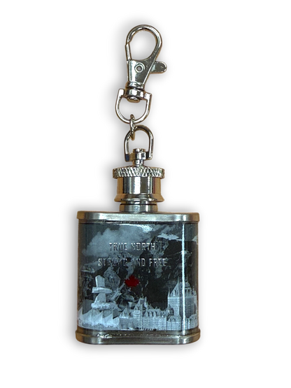 Canada Flask Keychain