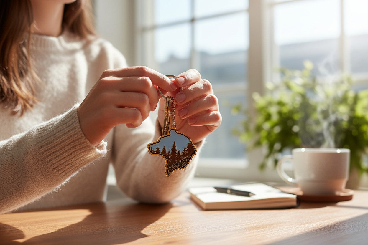 Canada Metal Keychain