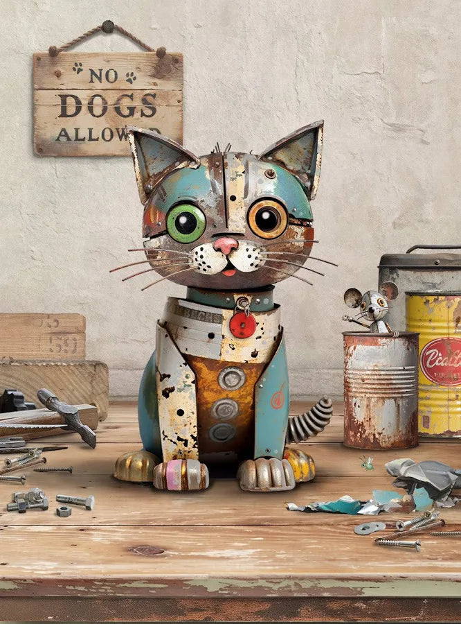 Bug Art Scrap Kitten Card