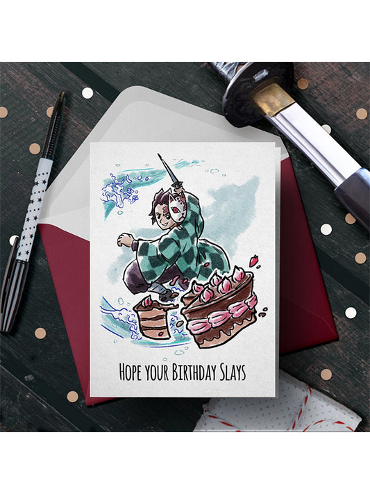 Demon Slayer Birthday Card