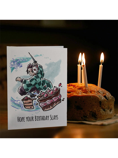 Demon Slayer Birthday Card