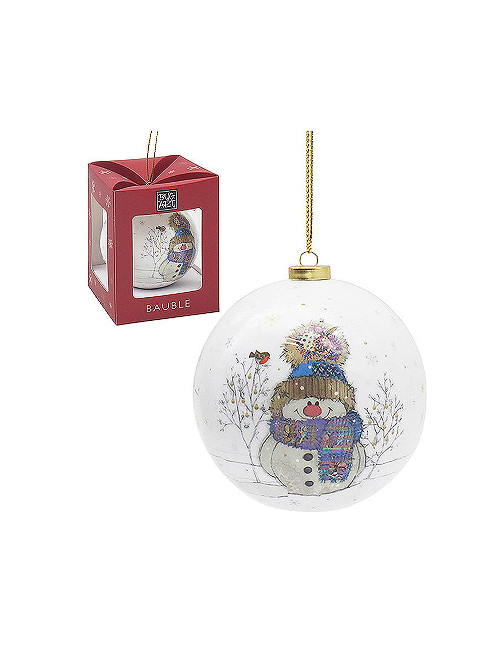 Snowman Bauble Ornament
