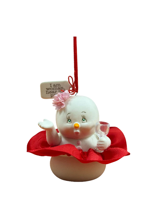 SnowPinions I AM WOMAN, HEAR ME POUR