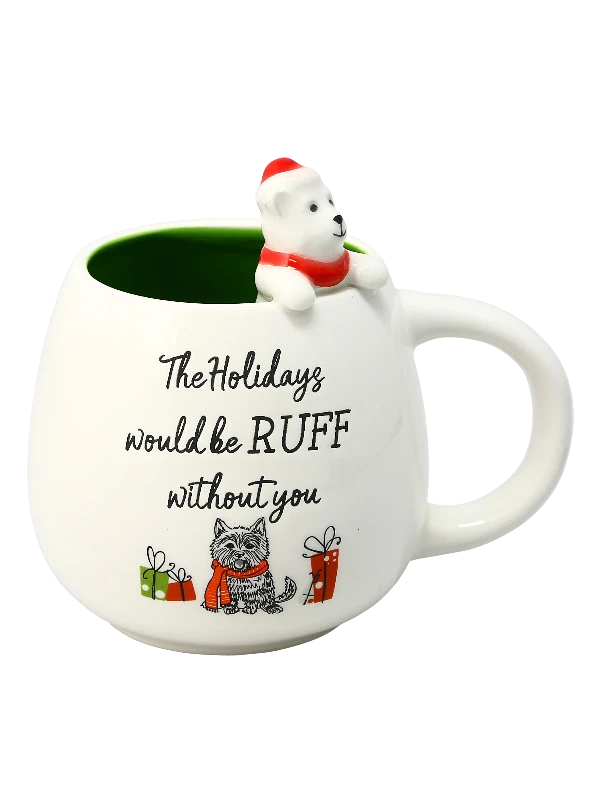 Ruff Without You Christmas Mug