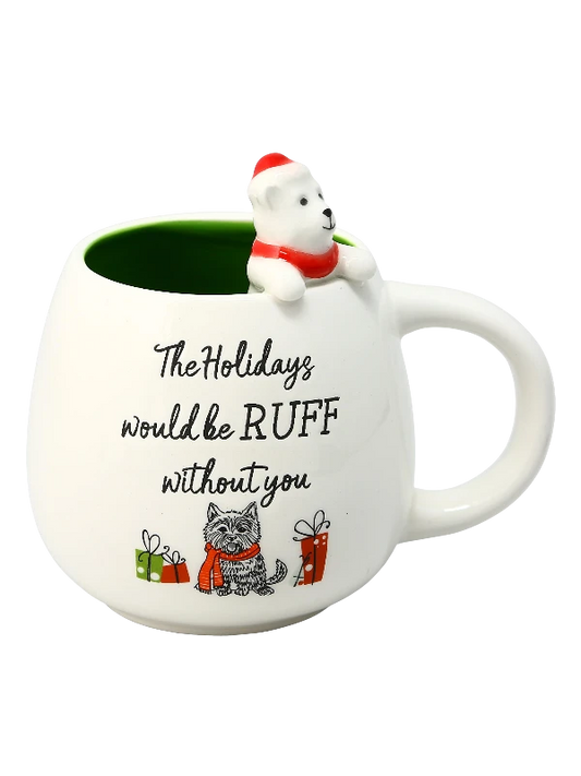 Ruff Without You Christmas Mug