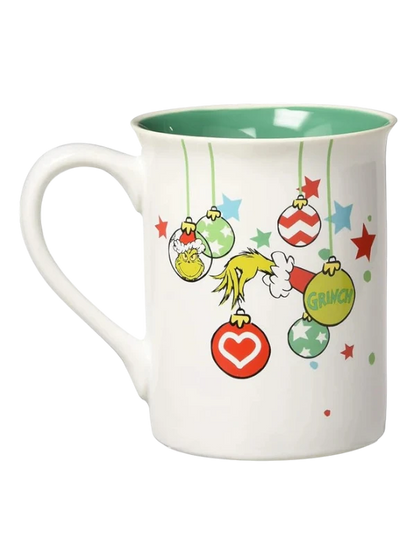 Resting Grinch Face Stoneware Mug