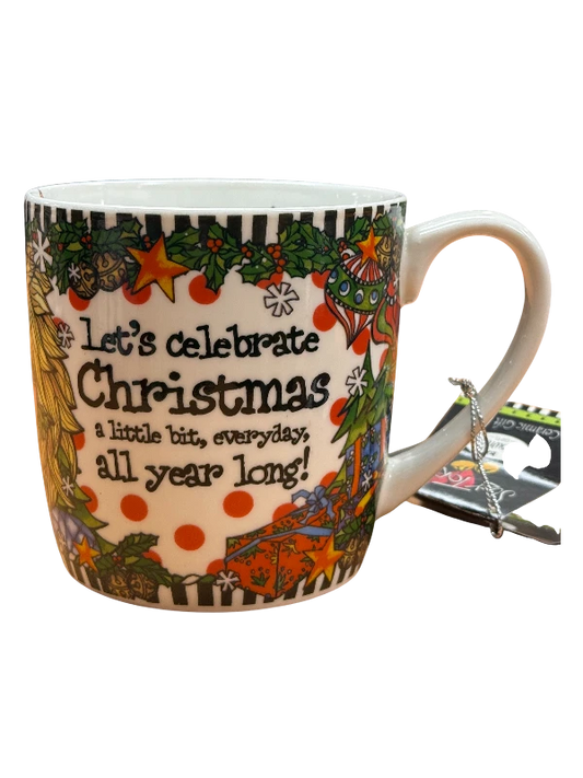 Suzy Toronto Christmas Mug Christmas All Year Long
