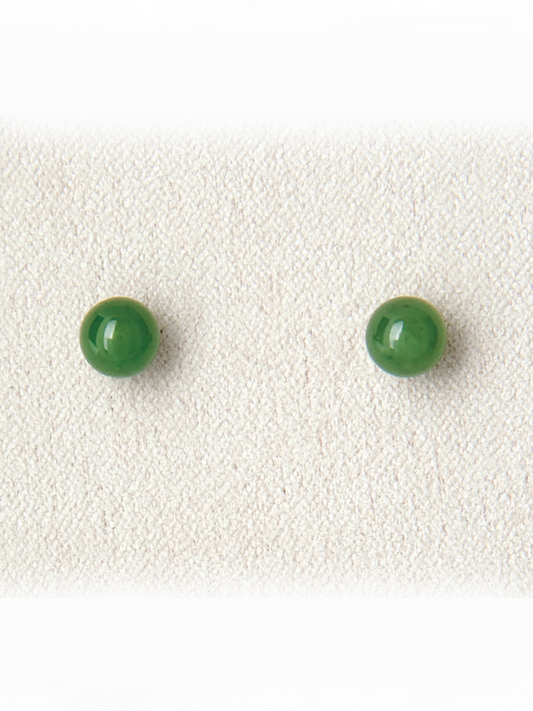 Ball Jade Studs