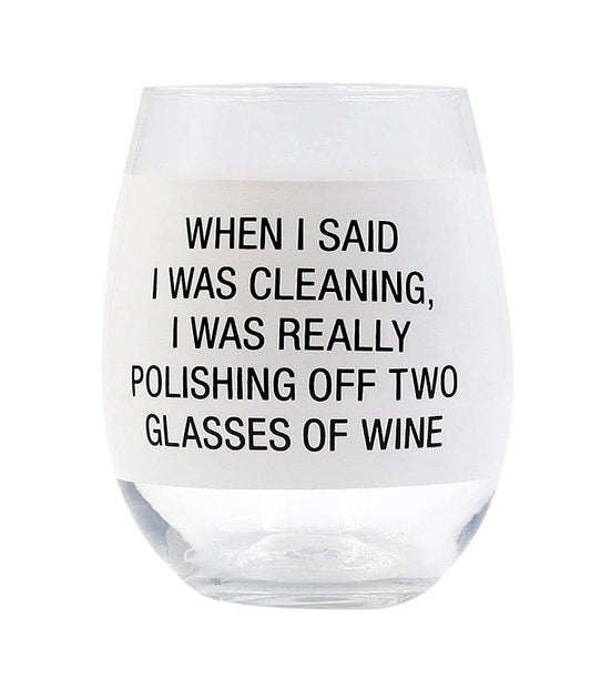 Stemless Wine Glass