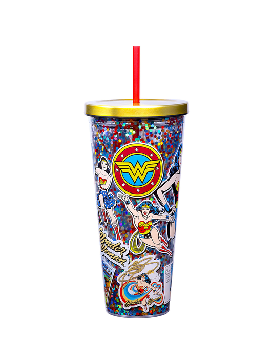 Wonder Woman Glitter Cup
